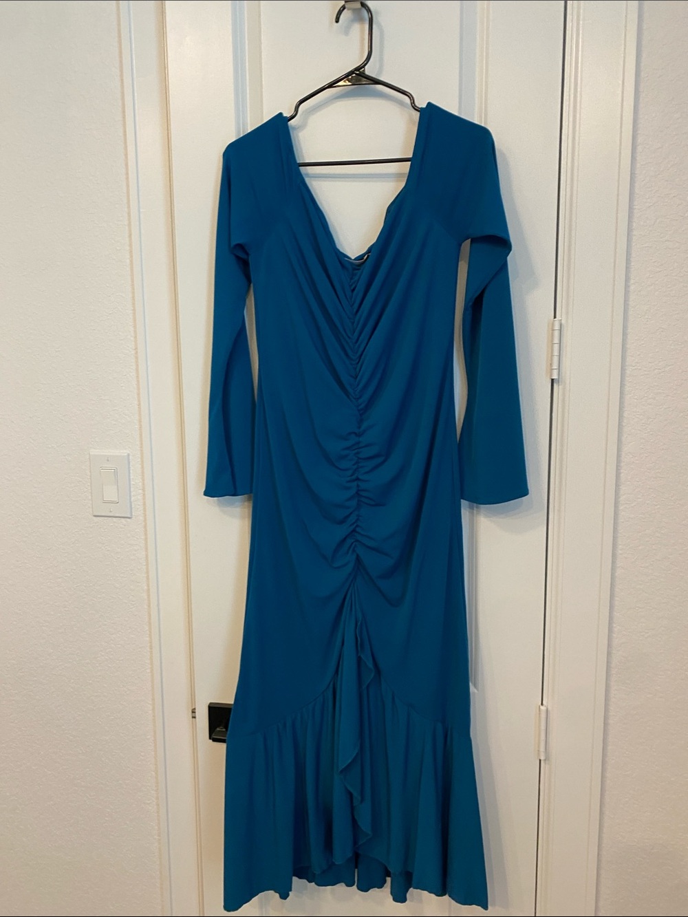 Maternity blue dress